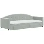 Sofá cama nido con cajones terciopelo gris claro 80x200 cm de vidaXL, Camas y somieres - Ref: Foro24-3197366, Precio: 456,51 ...