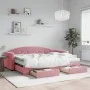 Trundle sofa bed with pink velvet drawers 80x200 cm by vidaXL, Beds and slatted bases - Ref: Foro24-3197369, Price: 451,20 €,...