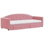 Trundle sofa bed with pink velvet drawers 80x200 cm by vidaXL, Beds and slatted bases - Ref: Foro24-3197369, Price: 451,20 €,...