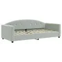 Sofá cama nido con cajones terciopelo gris claro 90x200 cm de vidaXL, Camas y somieres - Ref: Foro24-3197373, Precio: 482,21 ...