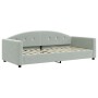 Trundle sofa bed with drawers light gray velvet 90x200 cm by vidaXL, Beds and slatted bases - Ref: Foro24-3197373, Price: 465...
