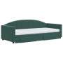 Sofá cama nido con cajones terciopelo verde oscuro 90x200 cm de vidaXL, Camas y somieres - Ref: Foro24-3197375, Precio: 475,9...