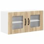 Armario de cocina mural con puerta Roble Sonoma 80 x 31 x 40 cm