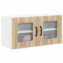 Armario de cocina mural con puerta Roble Sonoma 80 x 31 x 40 cm