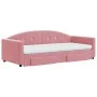 Trundle sofa bed with pink velvet drawers 90x200 cm by vidaXL, Beds and slatted bases - Ref: Foro24-3197376, Price: 477,85 €,...