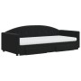 Trundle sofa bed with drawers black velvet 90x200 cm by vidaXL, Beds and slatted bases - Ref: Foro24-3197377, Price: 463,07 €...