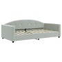 Sofá cama nido con cajones terciopelo gris claro 100x200 cm de vidaXL, Camas y somieres - Ref: Foro24-3197380, Precio: 479,27...