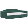 Sofá cama nido con cajones terciopelo verde oscuro 100x200 cm de vidaXL, Camas y somieres - Ref: Foro24-3197382, Precio: 470,...