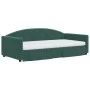 Trundle sofa bed with drawers dark green velvet 100x200 cm by vidaXL, Beds and slatted bases - Ref: Foro24-3197382, Price: 47...