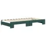 Trundle sofa bed with drawers dark green velvet 100x200 cm by vidaXL, Beds and slatted bases - Ref: Foro24-3197382, Price: 47...