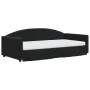 Trundle sofa bed with drawers black velvet 100x200 cm by vidaXL, Beds and slatted bases - Ref: Foro24-3197384, Price: 478,46 ...