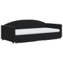 Sofá cama nido con cajones terciopelo negro 90x190 cm de vidaXL, Camas y somieres - Ref: Foro24-3197388, Precio: 449,42 €, De...