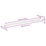 Arriate de gaviones de acero galvanizado 360x30x10 cm