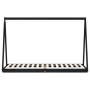 Children's bed frame made of black pine wood 80x200 cm by vidaXL, Cribs and beds for children - Ref: Foro24-834536, Price: 88...