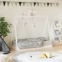 Kinderbettgestell aus weißem Kiefernholz 70x140 cm von vidaXL, Kinderbetten und Betten für Kinder - Ref: Foro24-834526, Preis...