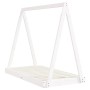 Estructura de cama para niños madera de pino blanco 70x140 cm