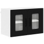 Armario de cocina mural con estante Negro 60 x 31 x 40 cm