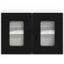Armario de cocina mural con estante Negro 60 x 31 x 40 cm