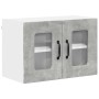 Armario de cocina mural 2 pcs Gris Concreto 60 x 31 x 40 cm