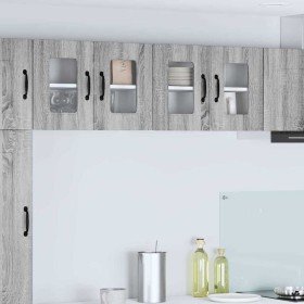 Armario de cocina mural 2 pcs Gris Sonoma 60 x 31 x 40 cm