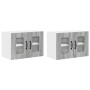 Armario de cocina mural 2 pcs Gris Sonoma 60 x 31 x 40 cm