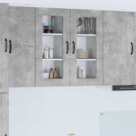 Armario de cocina mural Gris Concreto 40 x 31 x 80 cm