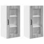 Armario de cocina mural 2 pcs Gris Sonoma 40 x 31 x 80 cm