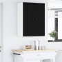 Armario de cocina mural con estante 2 pcs Negro 30 x 31 x 80 cm