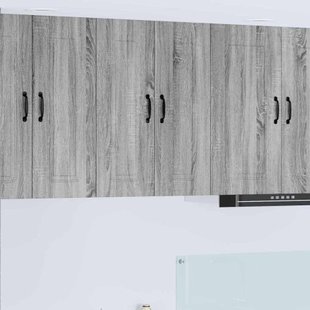 Armario de cocina mural 2 pcs Gris Sonoma 30 x 31 x 80 cm