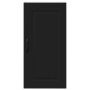Armario de cocina mural con estante Negro 40 x 31 x 80 cm