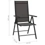 Neunteiliges Gartenmöbel-Set in Schwarz und Anthrazitgrau. von vidaXL, Gartensets - Ref: Foro24-3070643, Preis: 419,04 €, Rab...