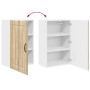 Armario de cocina mural con puerta Roble Sonoma 50 x 31 x 80 cm