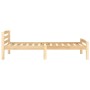 Solid pine wood bed frame 90x200 cm by vidaXL, Beds and slatted bases - Ref: Foro24-322061, Price: 107,98 €, Discount: %
