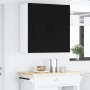 Armario de cocina mural con estante Negro 80 x 31 x 80 cm