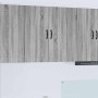 Armario de cocina mural con estante Gris Sonoma 80 x 31 x 80 cm