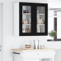 Armario de cocina mural con estante Negro 80 x 31 x 80 cm