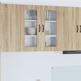 Armario de cocina mural con puerta Roble Sonoma 80 x 31 x 80 cm