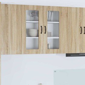 Armario de cocina mural con puerta Roble Sonoma 80 x 31 x 80 cm