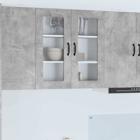 Armario de cocina mural Gris Concreto 80 x 31 x 80 cm