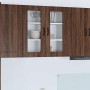 Armario de cocina mural con puerta Roble Marrón 80 x 31 x 80 cm