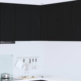Armario de cocina mural con estante Negro 57 x 57 x 80 cm en Armarios de cocina | Comprar online en Foro24