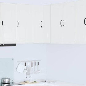 Armario de cocina mural con estante brillante 57 x 57 x 80 cm