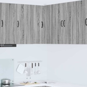 Armario de cocina mural con estante Gris Sonoma 57 x 57 x 80 cm