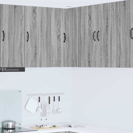 Armario de cocina mural con estante Gris Sonoma 57 x 57 x 80 cm