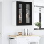 Armario de cocina mural con estante Negro 60 x 31 x 80 cm