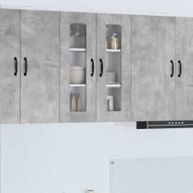 Armario de cocina mural Gris Concreto 60 x 31 x 80 cm