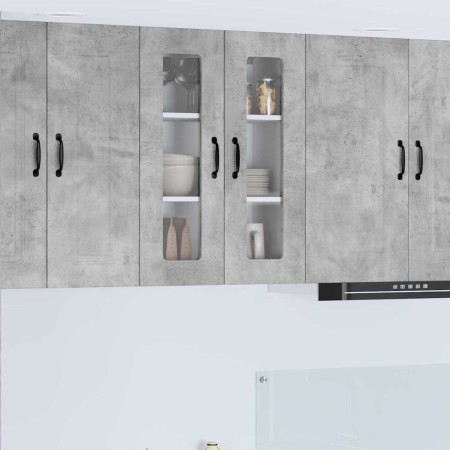 Armario de cocina mural Gris Concreto 60 x 31 x 80 cm