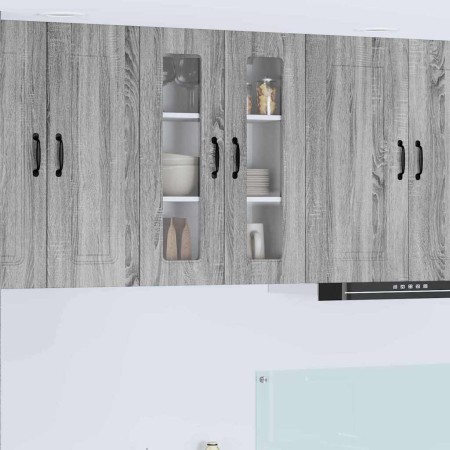 Armario de cocina mural con estante Gris Sonoma 60 x 31 x 80 cm