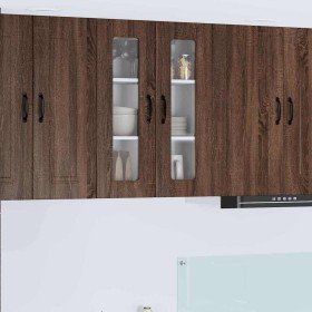 Armario de cocina mural con puerta Roble Marrón 60 x 31 x 80 cm en Armarios de cocina | Comprar online en Foro24