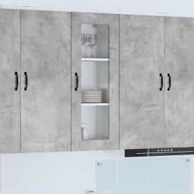 Armario de cocina mural Gris Concreto 40 x 31 x 100 cm